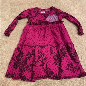 Girls Studded Flower Dress - Size 2-3